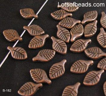 Copper Leaf Charm